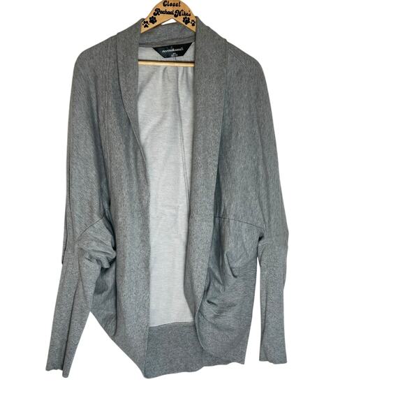 Norma Kamali Heather Gray Cocoon Sleeve Long Cardigan   Size Medium, Chic & Cozy - Picture 1 of 7